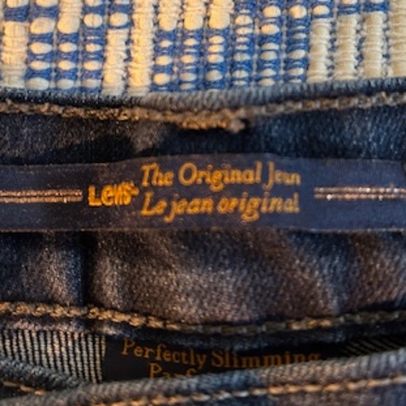 Levi's red tag 512 Perfectly Slimming The Original dark navy jeans - Picture 4 of 5